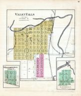 Valley Falls, Williamstown, Lowell, Kansas State Atlas 1887
